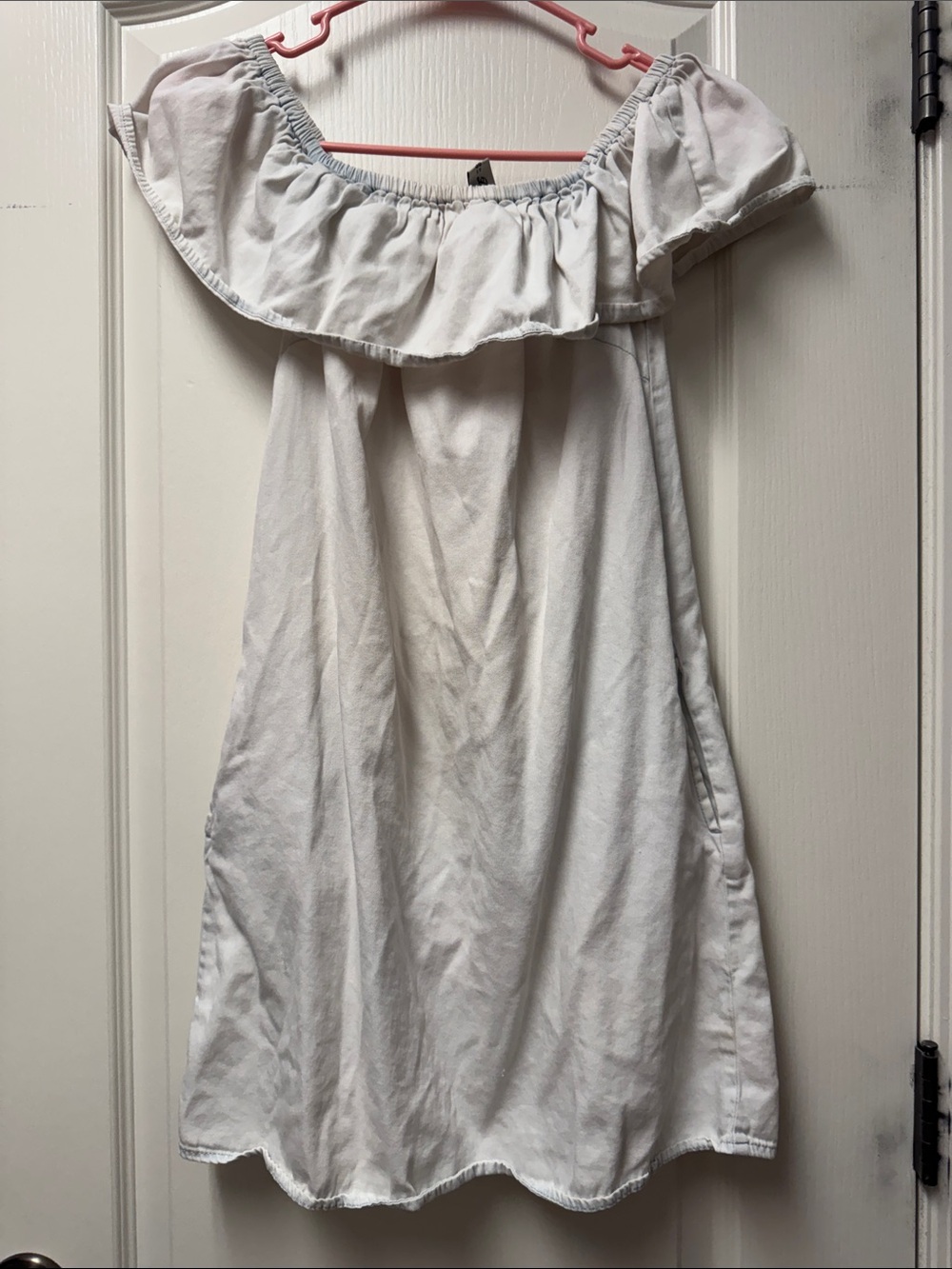 Off-Shoulder White Women's Dress